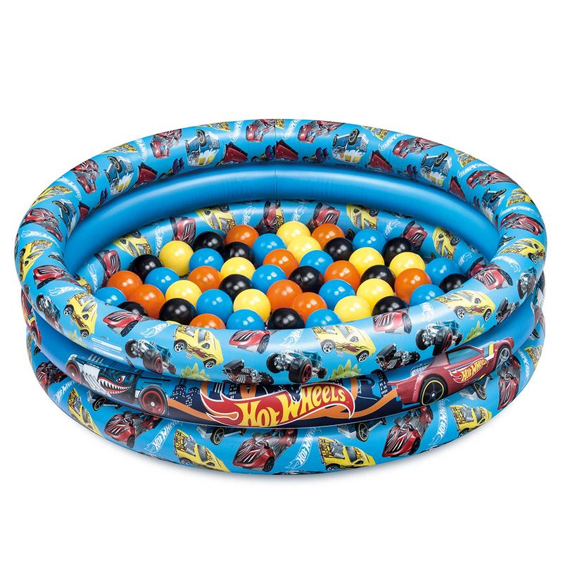 Piscina-de-Bolinhas-da-Hot-Wheels---Inflavel-Com-25-Bolinhas---Fun--0