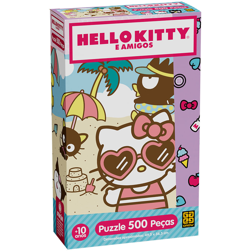Quebra-Cabeça - Hello Kitty - 500 Peças - Grow - Ri Happy