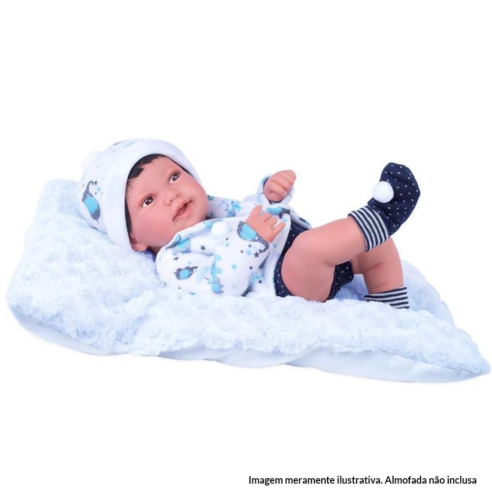 Boneca Bebê Reborn Menino - Nuno Reage com Movimentos - Ri Happy