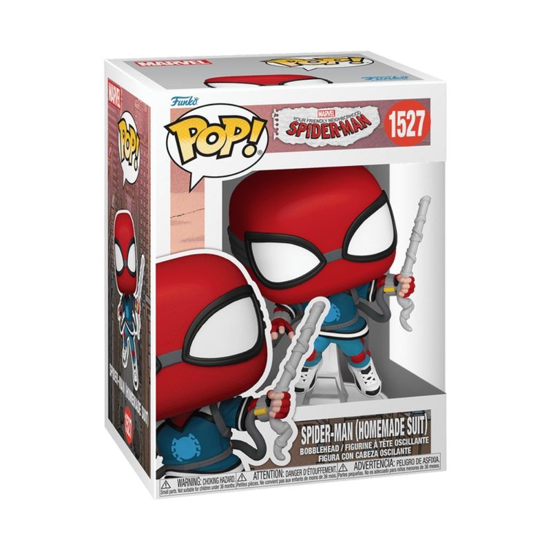 Boneco-Funko-Pop---Marvel---Homem-Aranha-Traje-Caseiro---Candide-1