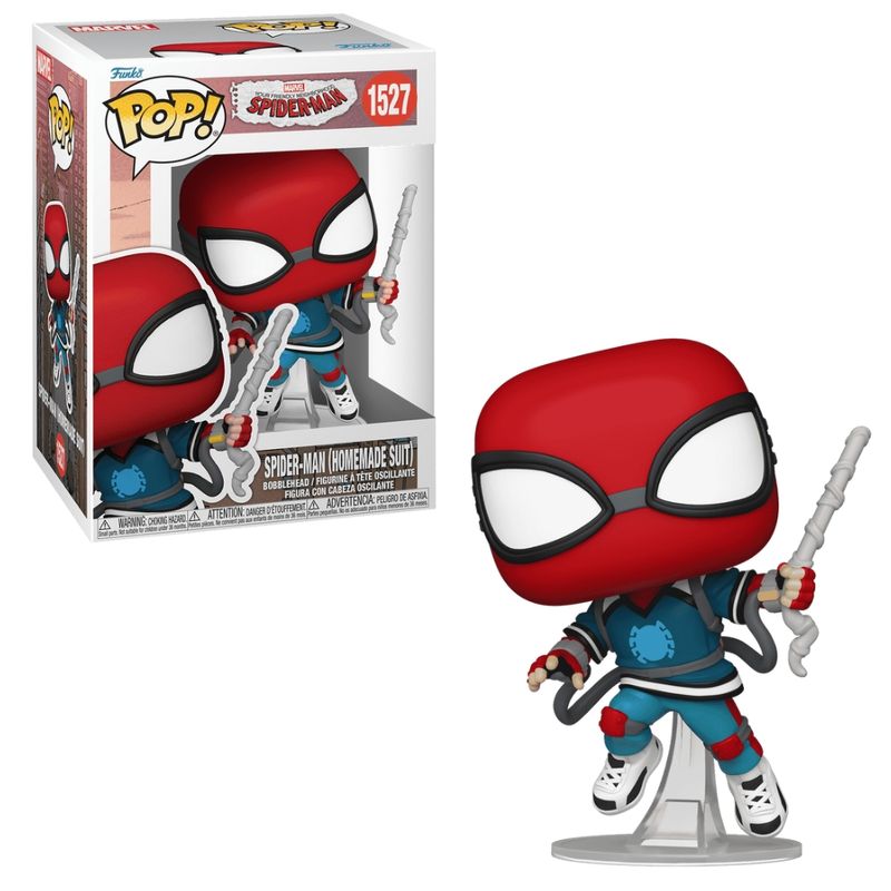 Boneco-Funko-Pop---Marvel---Homem-Aranha-Traje-Caseiro---Candide-2