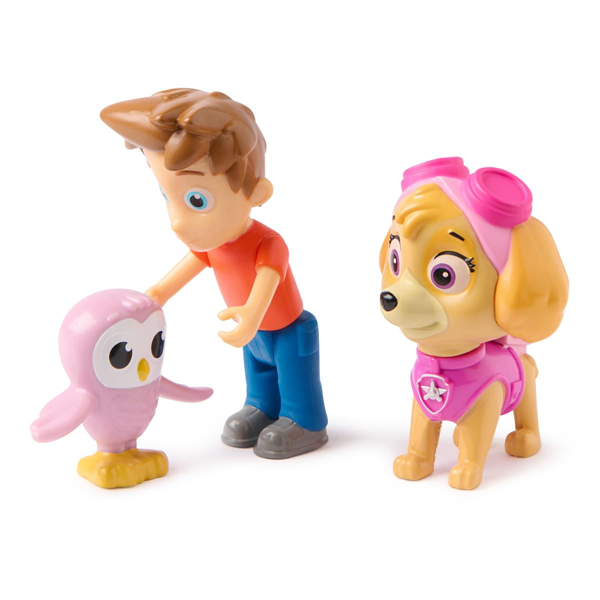 3 Bonecos Skye, Alex Porter e Coruja - Patrulha Canina