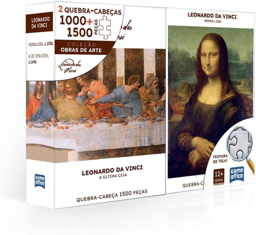 QC LEONARDO DA VINCI - MONALISA E A ULTIMA CEIA - TOYSTER - Ri Happy