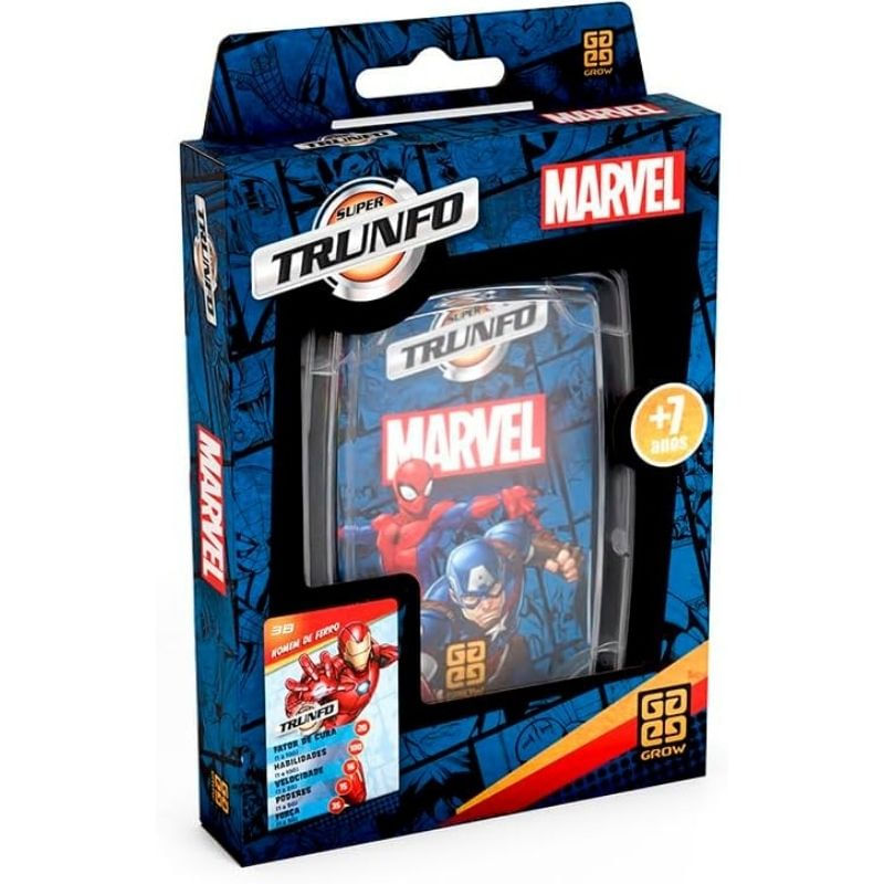 Jogo de Carta Super Trunfo Marvel Grow - Ri Happy