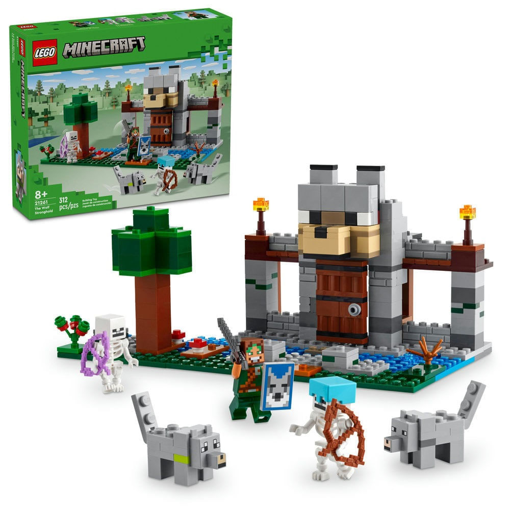 LEGO Minecraft - A Fortaleza dos Lobos - 21261 - Ri Happy