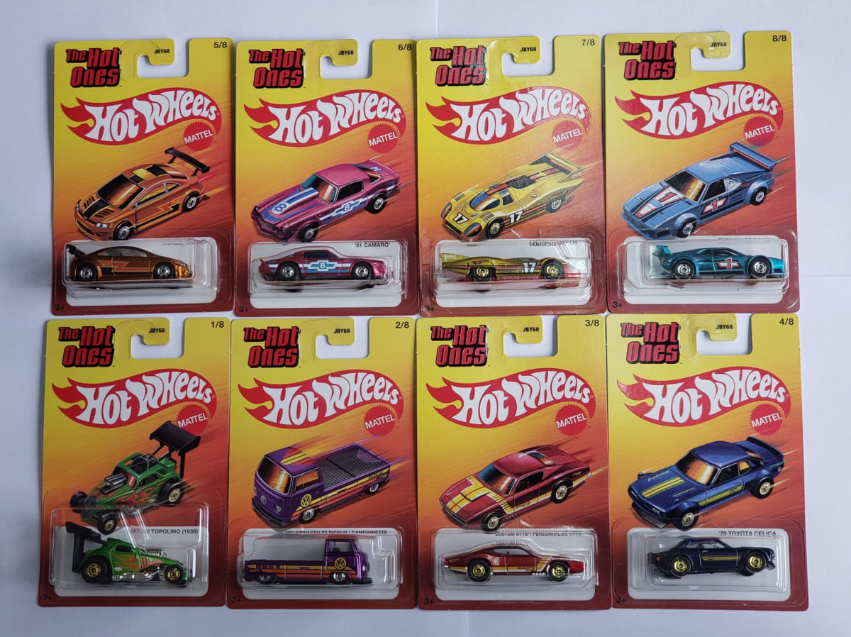 ホットウィール The Hot Ones Speed Pack 3 Hot Wheels The Hot Ones - Set Completo (8 Miniatura) - PBKIDS