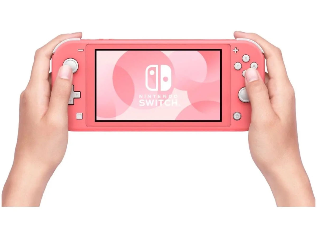 Console Nintendo Switch Lite, 32GB, Coral - Ri Happy