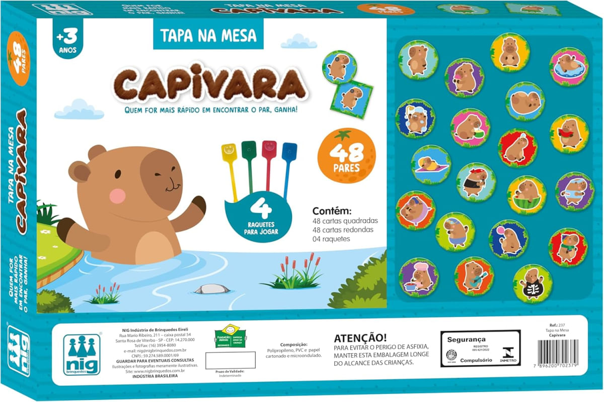 Encontraproduto.com.br - JOGO TAPA NA MESA CAPIVARA - NIG