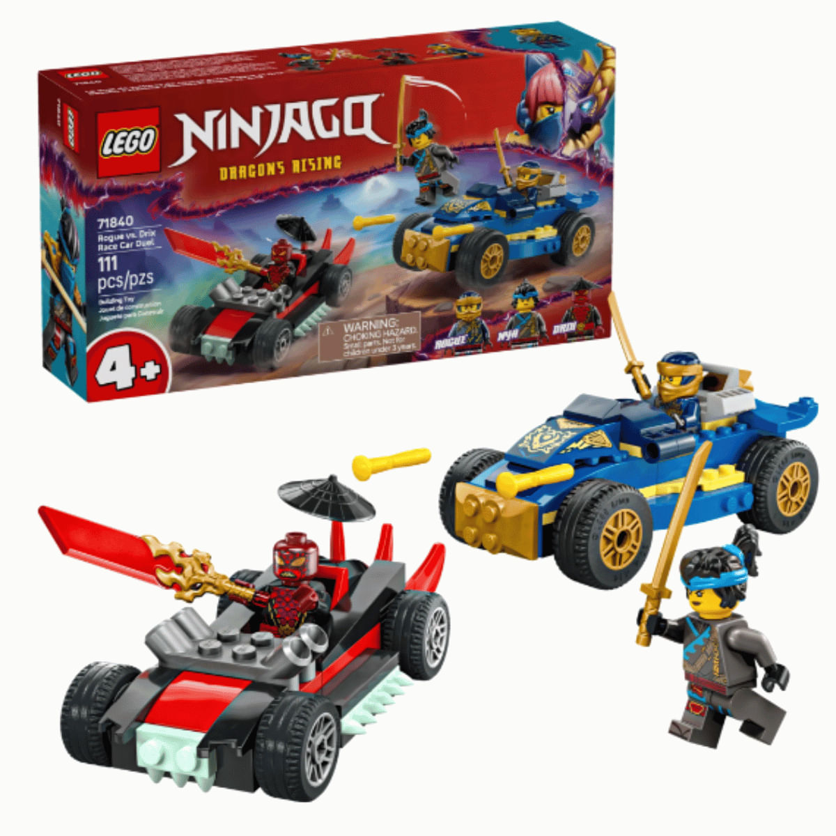 nori111 LEGO Ninjago Duelo de Carros de Corrida 111 Peças 4+ 71840 - Ri Happy
