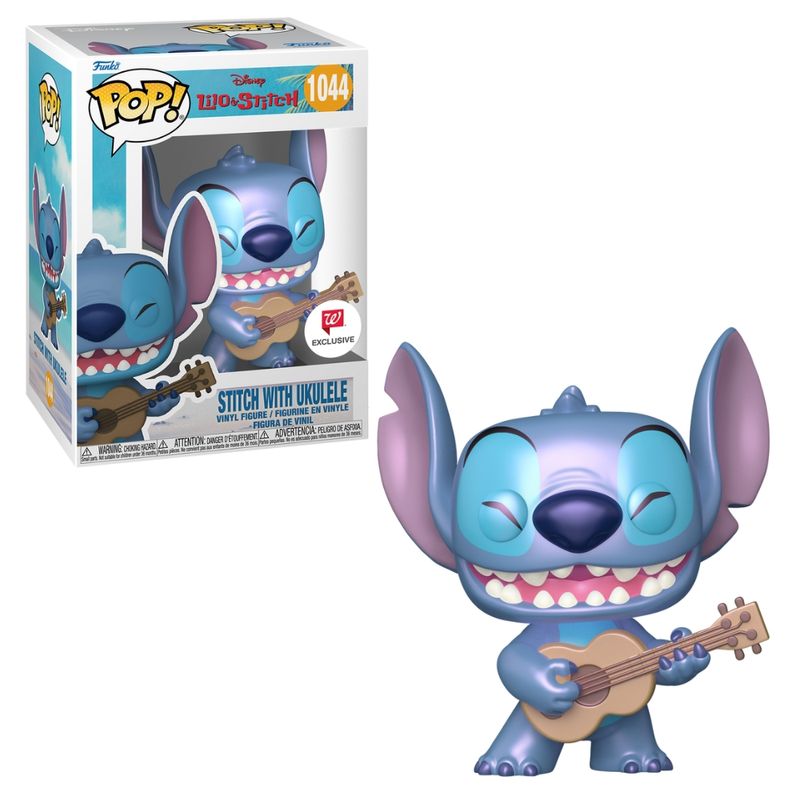 Boneco---Funko-Pop---Disney---Lilo---Stitch---Stitch-Com-Ukulele-Perolado---Candide-0