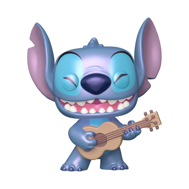 Boneco---Funko-Pop---Disney---Lilo---Stitch---Stitch-Com-Ukulele-Perolado---Candide-1