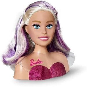 Busto Boneca Barbie Para Pentear E Maquiar Vem Com Maquiagem - Ri Happy