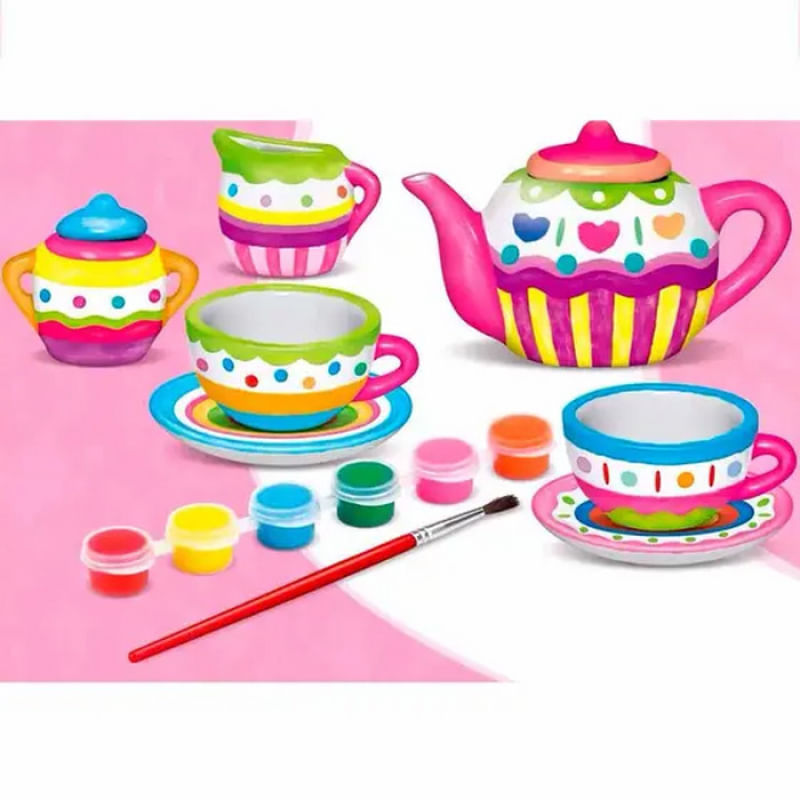 COLEÇÃO ART E CRAFT CERAMICA JOGO DE CHÁ - ZOOP TOYS - Ri Happy