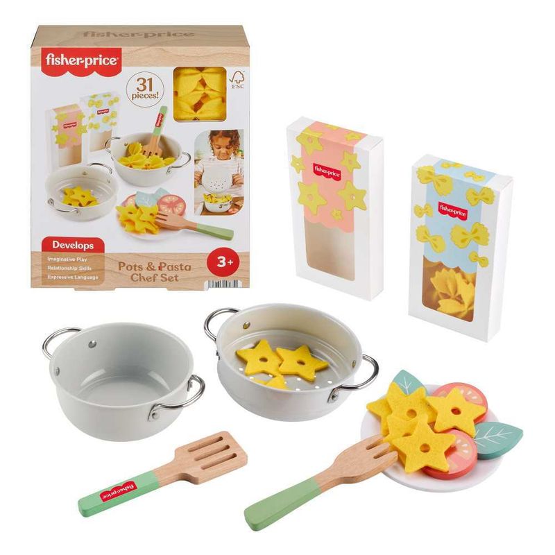 Brinquedo-Educativo---Fisher-Price---Kit-Para-Preparar-Macarrao-De-Madeira---Unissex-0