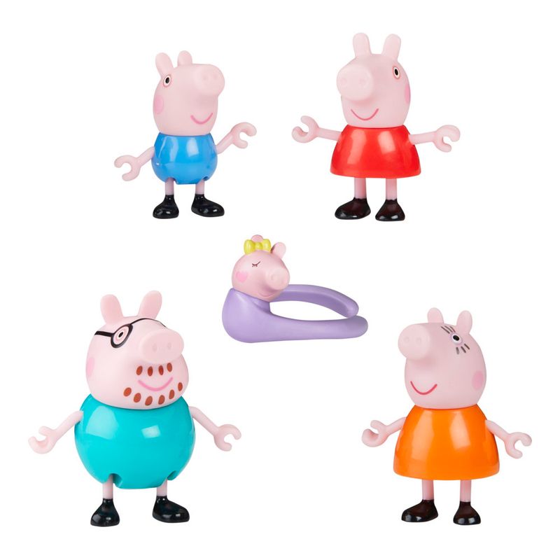 Figura-De-Acao----Peppa-Pig---A-Familia-Pig-Com-Bebe-Evie---Hasbro-1