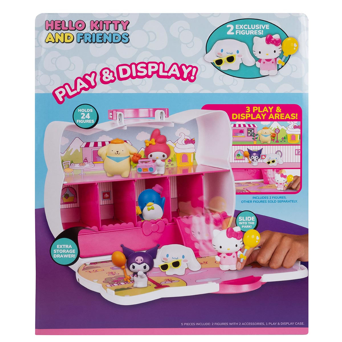 Hello Kitty - Display Transporte 4 Bonecos E Acessorio - Ri Happy