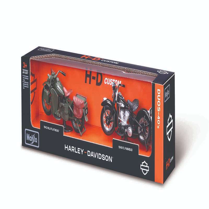 Conjunto-De-Moto---Harley-Davidson---Kit-2-Motos---1-18---Modelos-Sortidos---Maisto-0