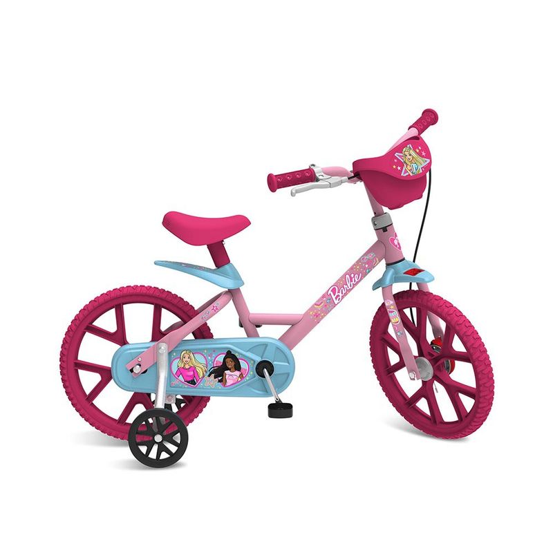 PRE-VENDA--EXCLUSIVO---Bicicleta---Aro-14---Barbie---Bandeirante-0