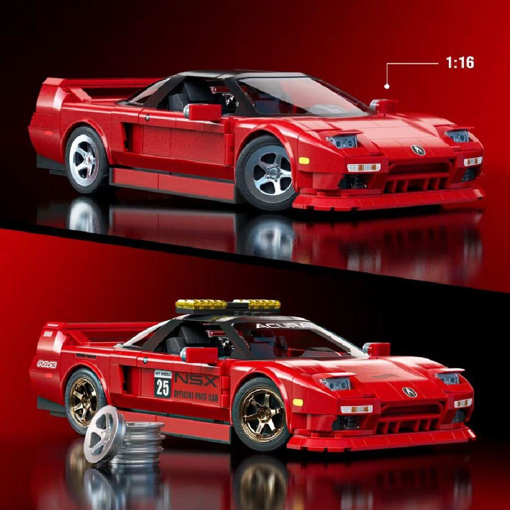 Hot Wheels Brick Shop Elite 90 Acura NSX - Mattel - Ri Happy