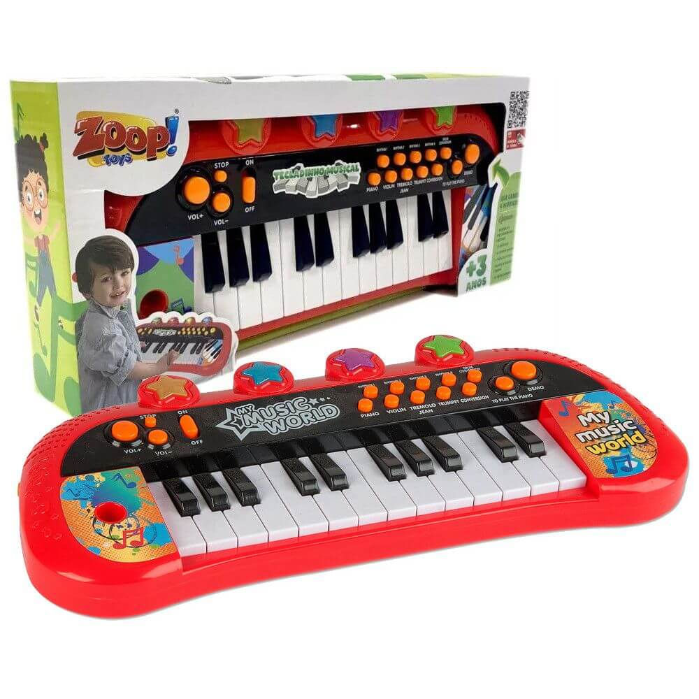 SUPER-PIANO-STOP 4個セット Teclado Musical Infantil Rock Star - Zoop Toys - Ri Happy