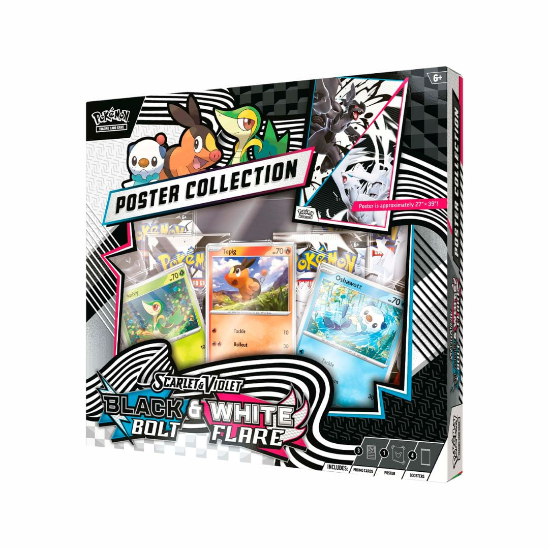 Pokémon TCG Box Black Bolt e White Flare Poster Collection