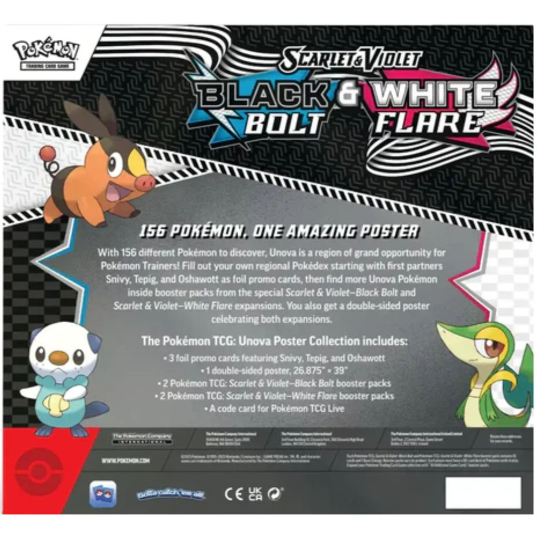 Pokémon TCG Box Black Bolt e White Flare Poster Collection - Ri Happy
