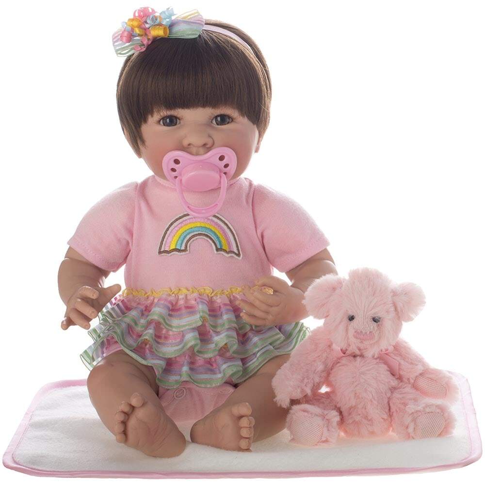 BONECA BEBE REBORN LAURA BABY IARA - Shiny Toys