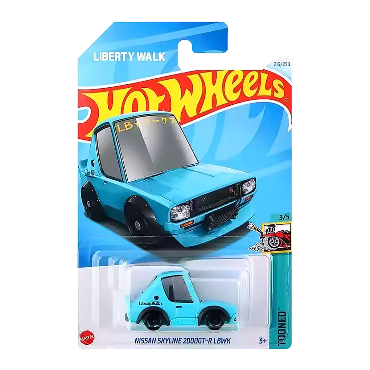 Carro Hot Wheels Nissan Skyline 2000GT-R LBWK Azul 2024 Lote M