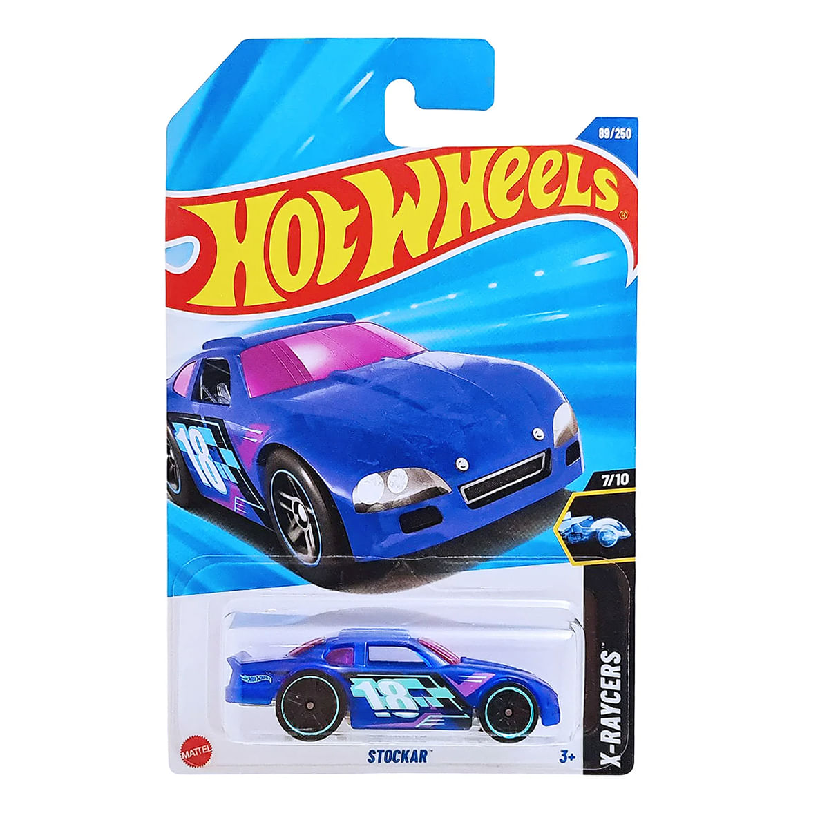 Carro Hot Wheels Stockcar Roxo 2025 Lote M HYY07 7/10 - Ri Happy
