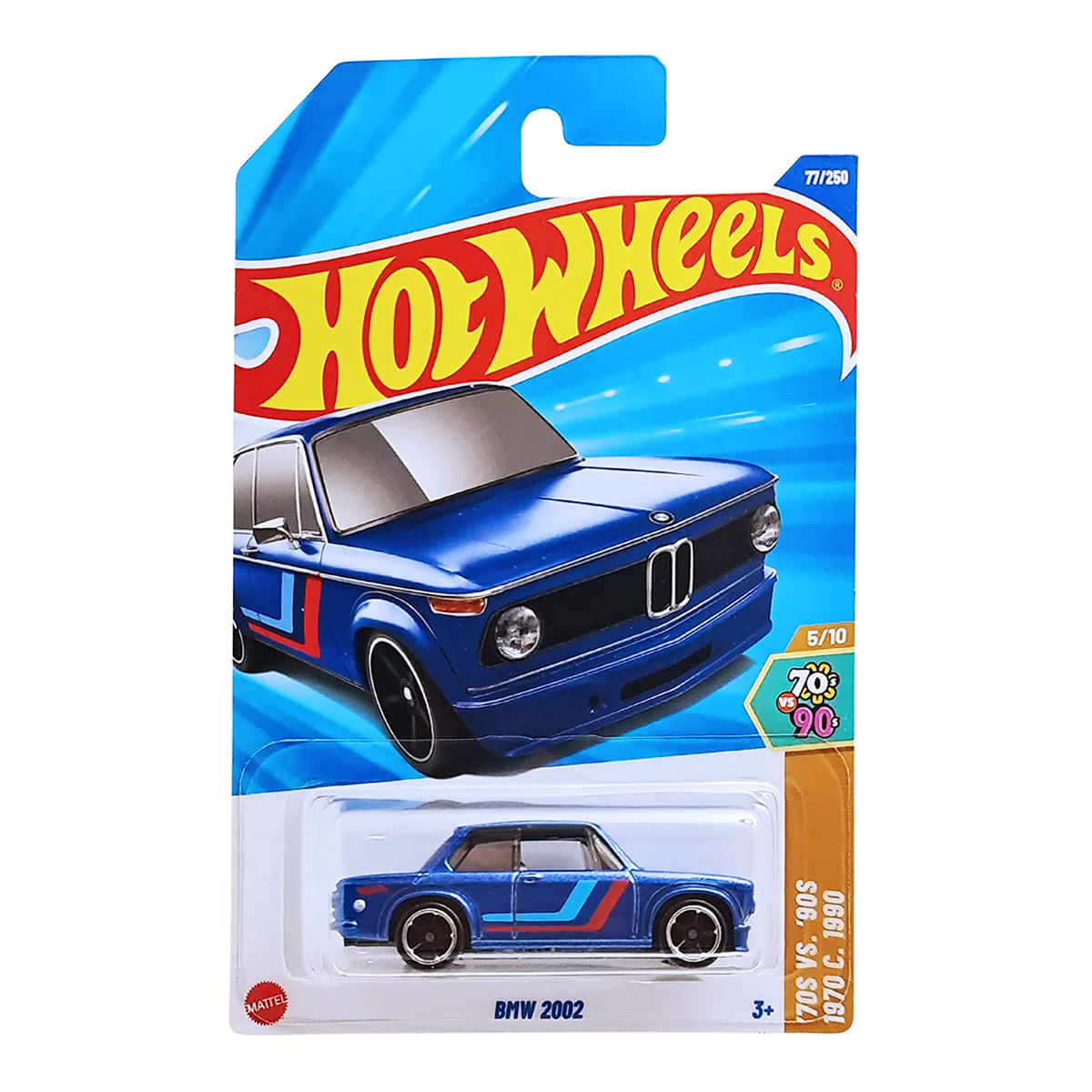 Carro Hot Wheels BMW 2002 Azul 2025 Lote N JBB61 5/10 - Ri Happy