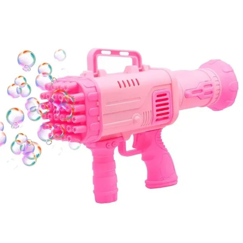 Lançador de Bolhas de Sabão Bazuka 32 Furos Rosa Art Brink - Ri Happy