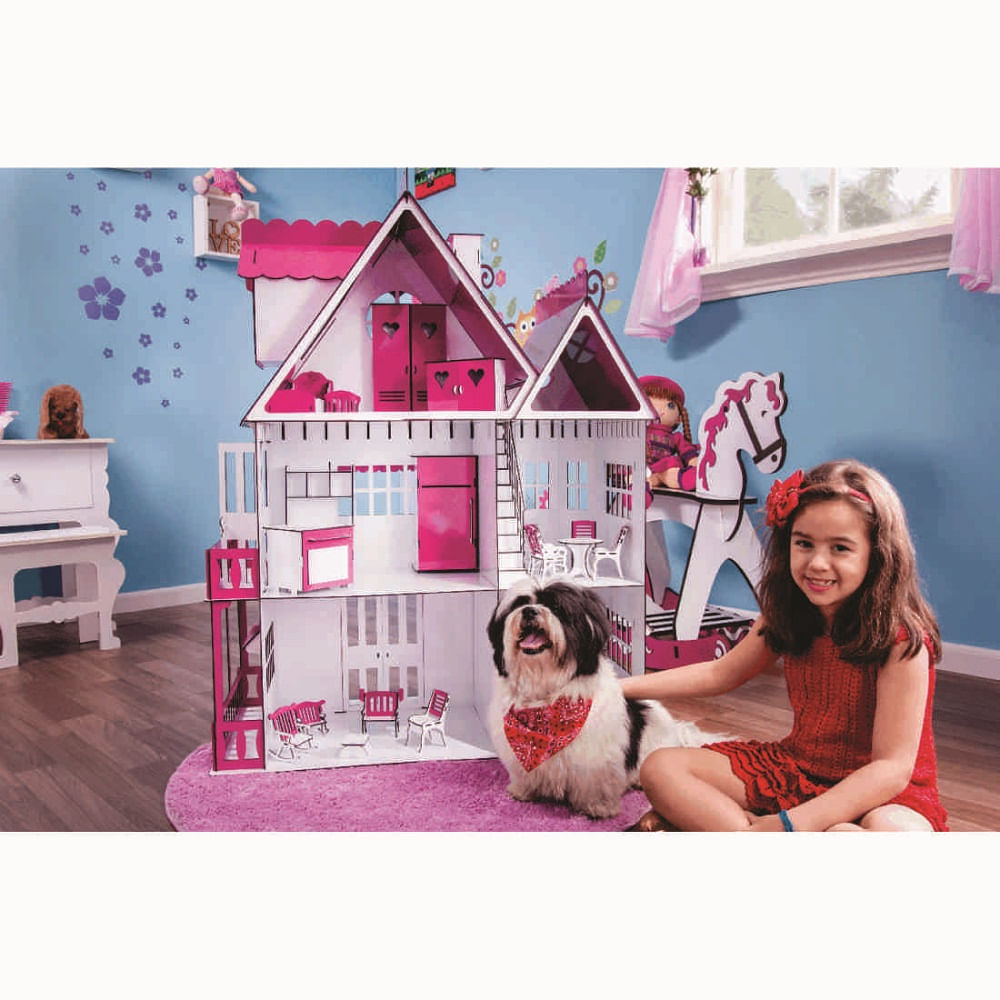 Casa de Bonecas Escala Barbie Modelo Emily Princesa - Darama :  : Brinquedos e Jogos