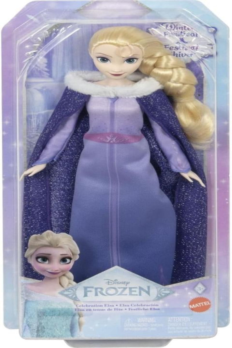 P.Elsa（OC）pup Boneca Elsa Frozen Festival De Inverno Mattel - JDX41 - Ri Happy