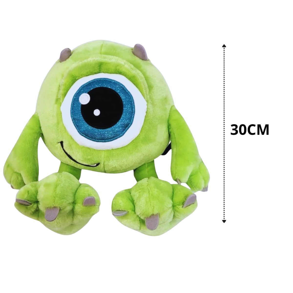 Pelúcia Disney Fun Divirta-se Big Feet Mike Wazowski 30cm – Personagem Monstros S.A.