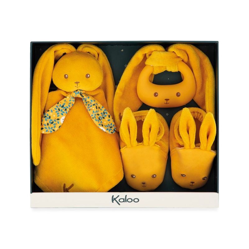 Kit-Recem-Nascidos---Pelucia---Kaloo---Mordedor-e-Chinelos---Ocre---Janod---Maped-2