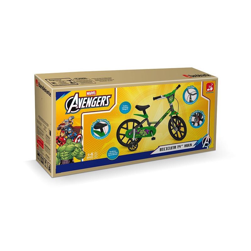 EXCLUSIVO---Bicicleta---Disney---Marvel----Hulk---Aro-14---Bandeirante-2