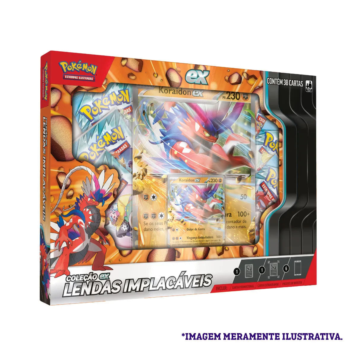 POKEMON TCG - KORAINDON EX BOX LENDAS IMPLACÁVEIS - COPAG - Ri Happy
