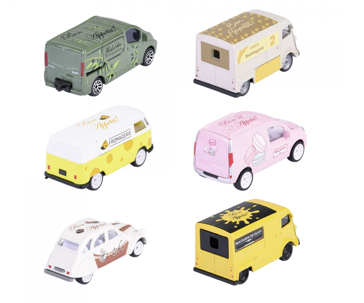 Coleção Completa c/ 6 Miniaturas French Touch Deluxe Cars - 1/64