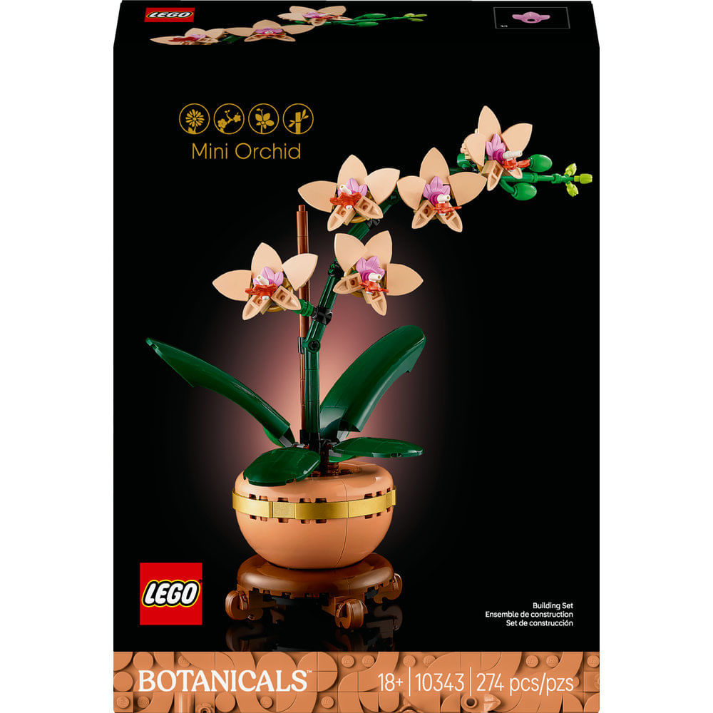 LEGO - Botanicals - Mini Orquídea - 10343 - PBKIDS Brinquedos