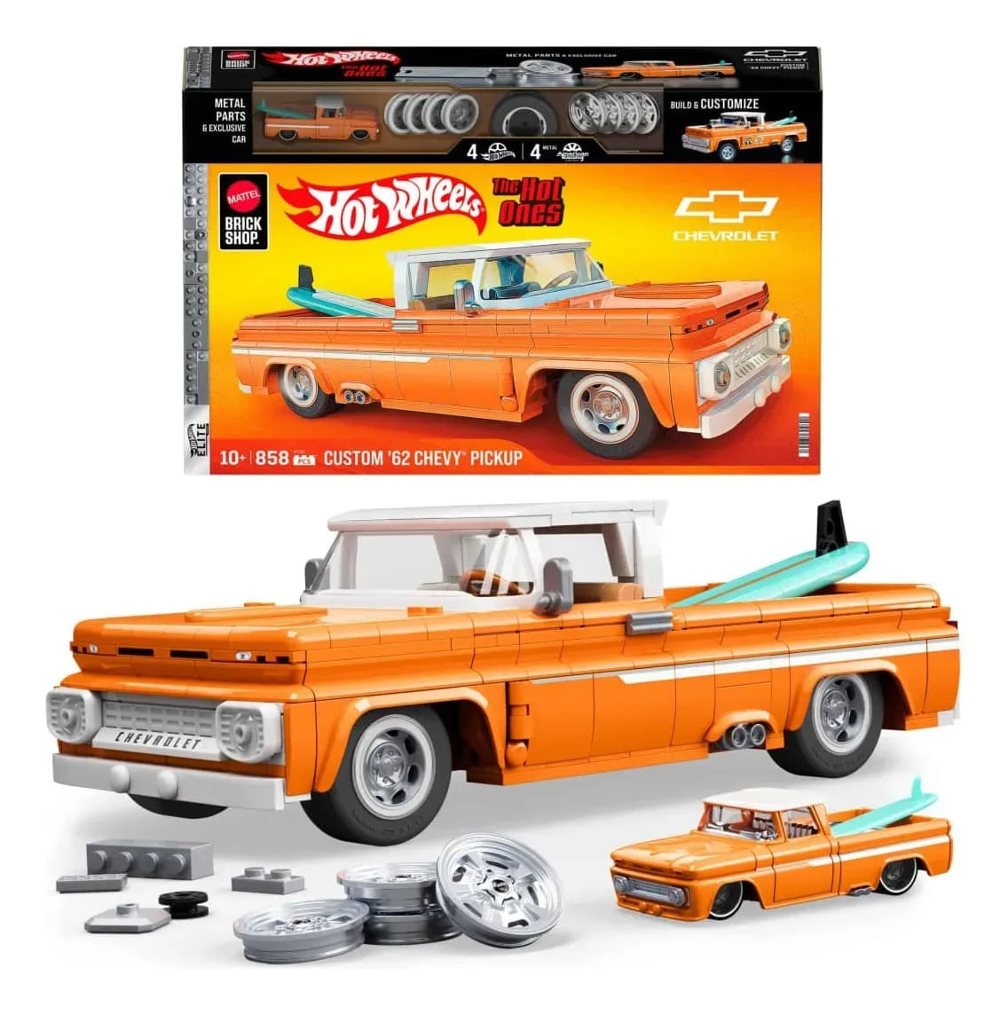 Hot Wheels - Brick Shop Chevy 1962 Personalizada - Mattel - Ri Happy