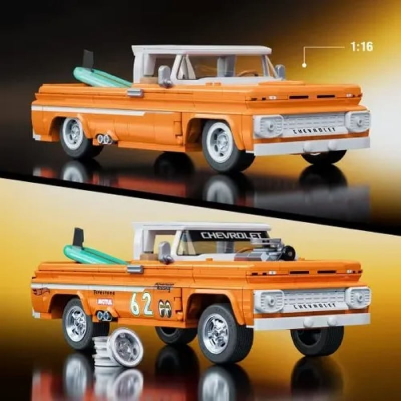 Hot Wheels - Brick Shop Chevy 1962 Personalizada - Mattel - Ri Happy