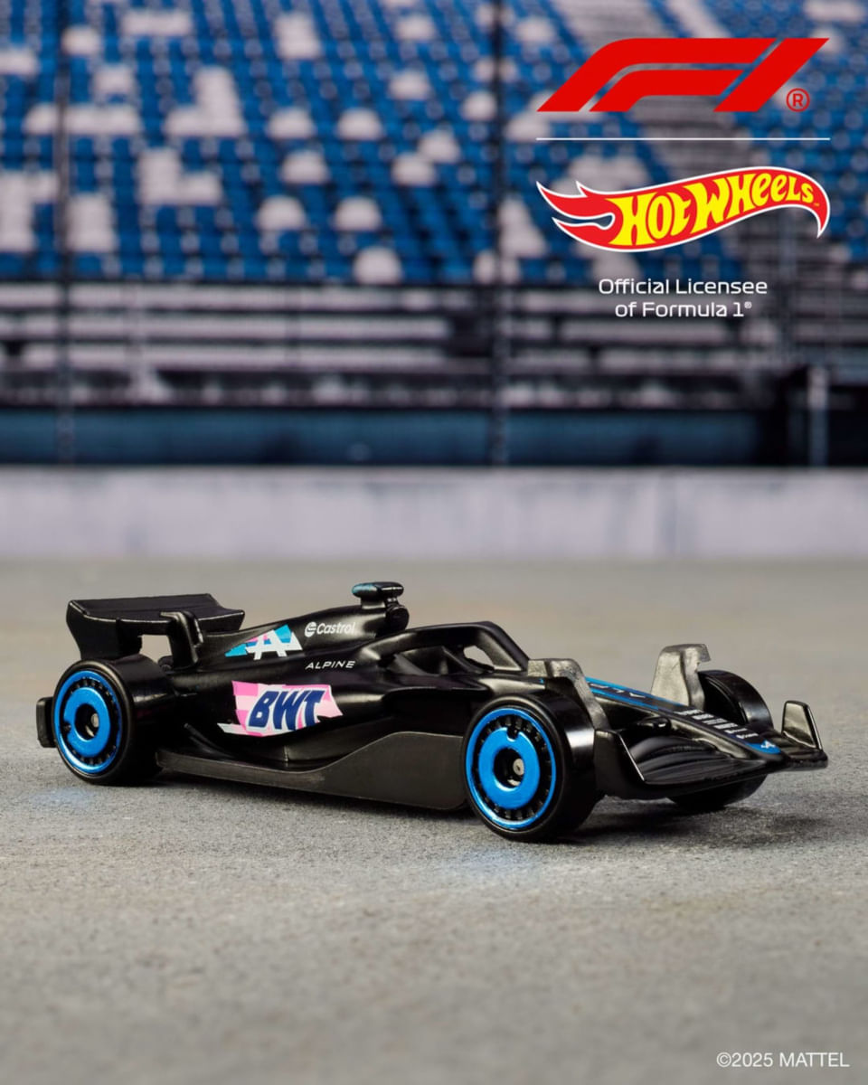 Pack c/ 5 Miniaturas Hot Wheels Formula 1 - 1/64 - Mattel - Ri Happy