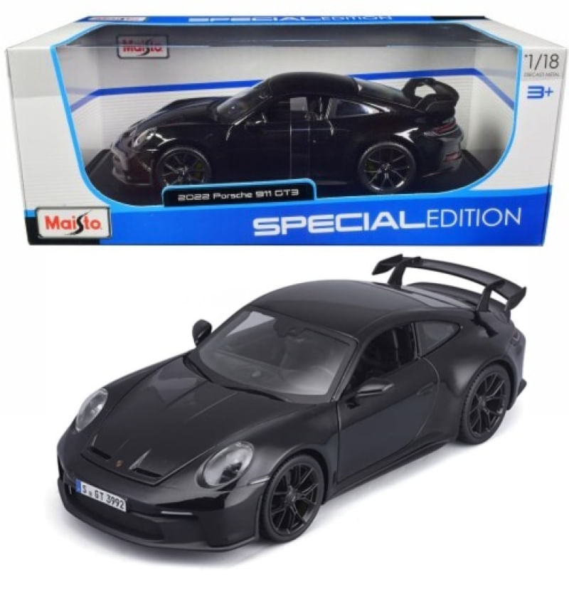 2022 Porsche 911 GT3 Preto - Special Edition - 1/18 - Maisto - Ri