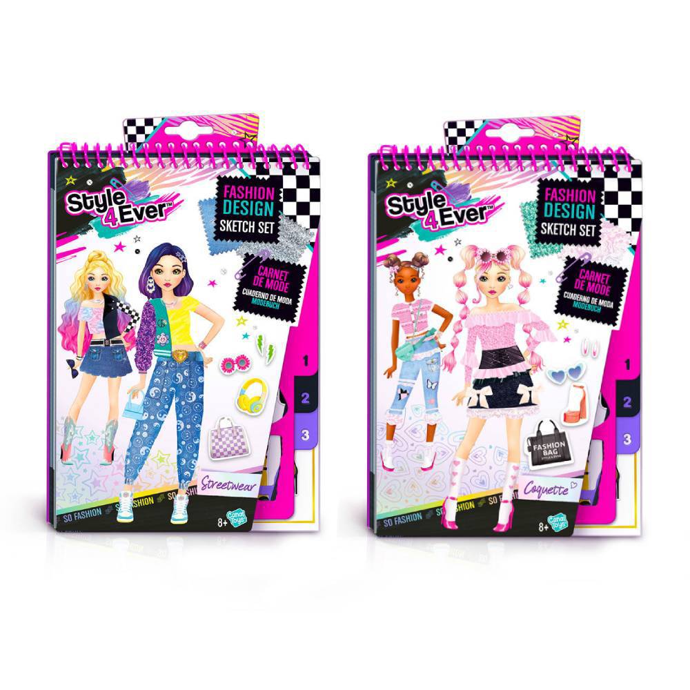 Caderno de Moda - Fashion Designer Sketch - Modelos Sortidos - Fun