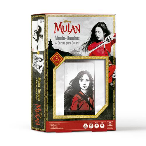 Mulan – Monta - Quadros + Cartas para Colorir
