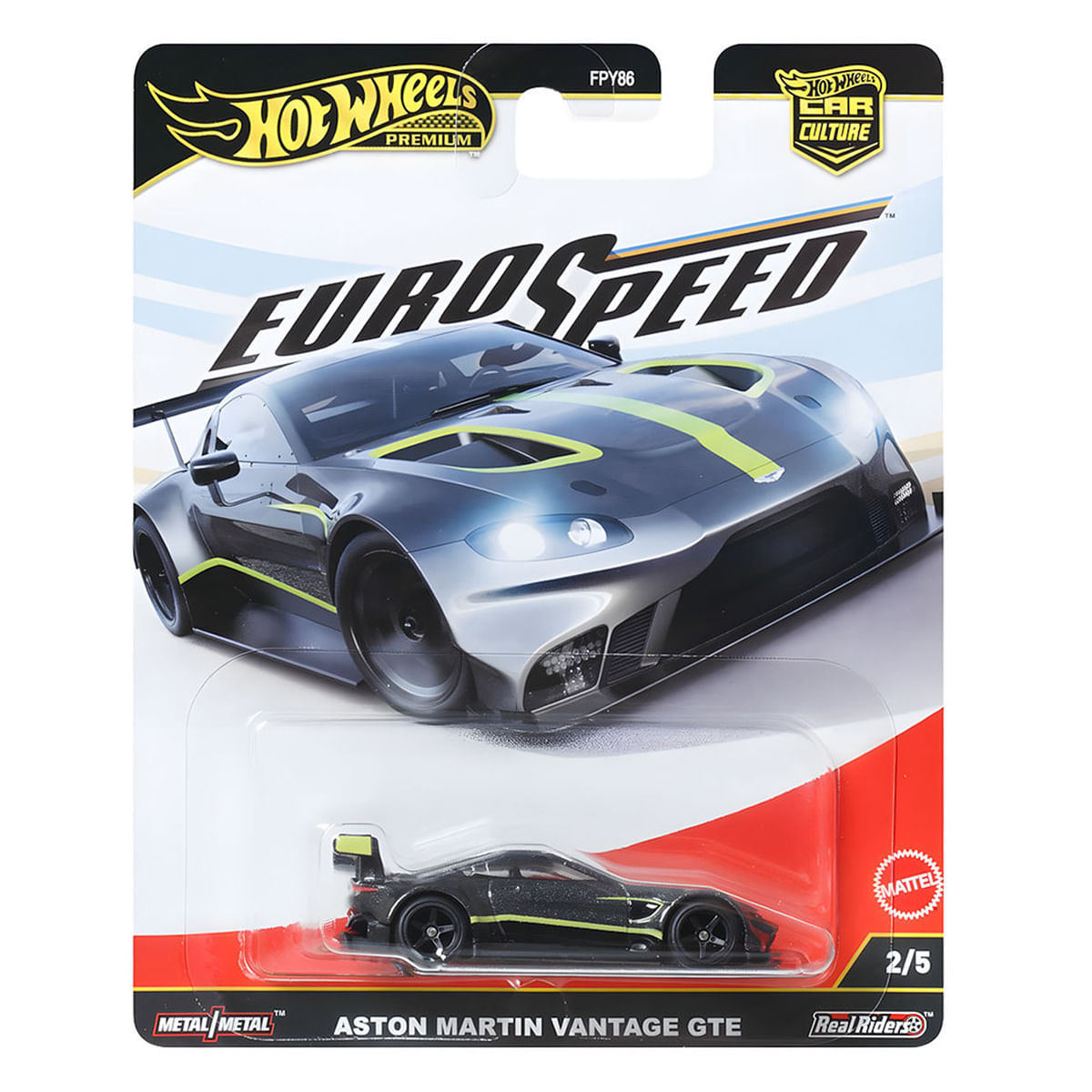 Carro Hot Wheels Premium Aston Martin Vantage GTE Car Culture Euro