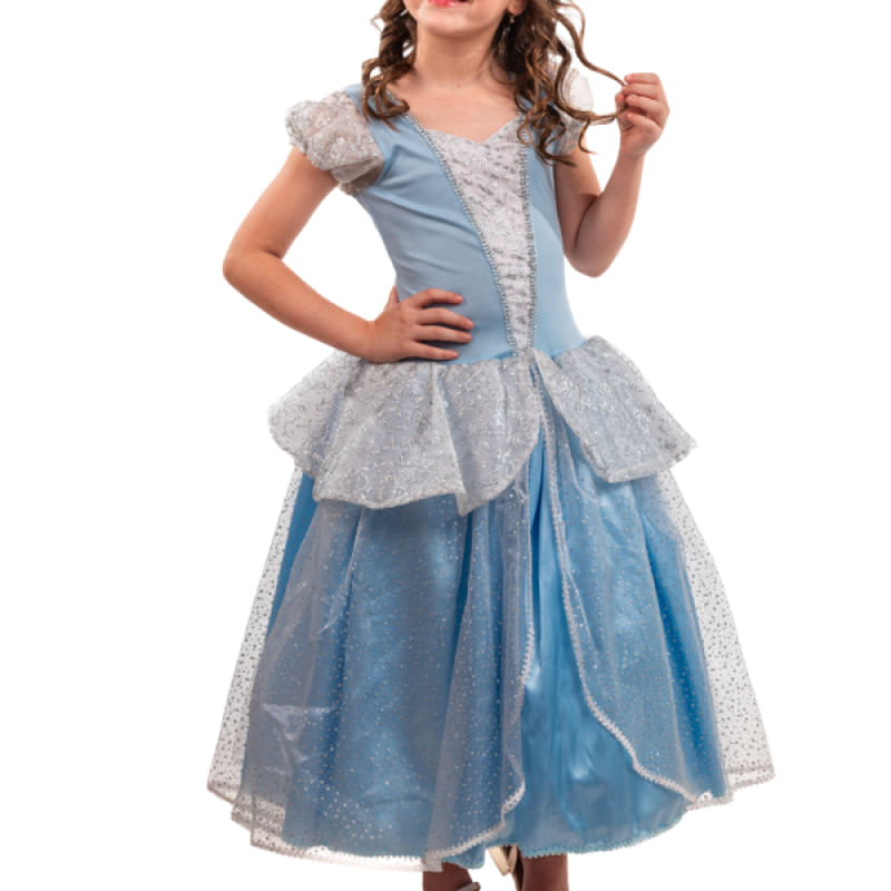 Fantasia Infantil Cinderela Luxo Ri Happy