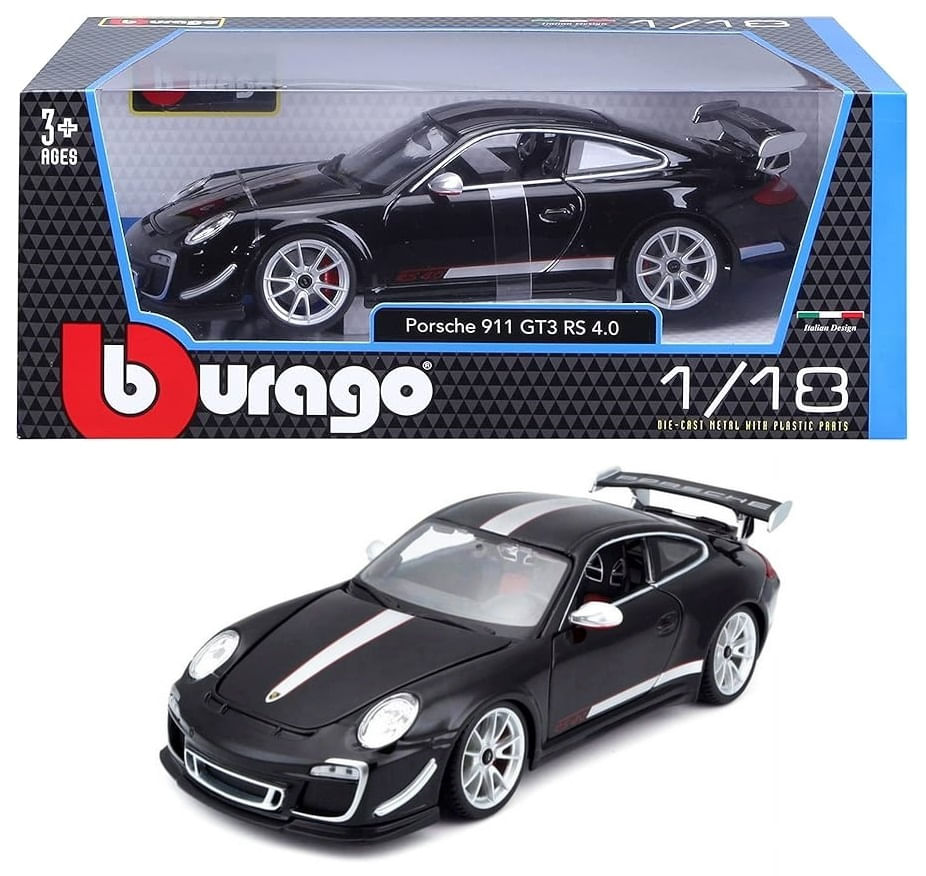 Porsche 911 GT3 RS 4.0 特別版 1:18 模型 Porsche 911 GT3 RS 4.0 Bburago 1:18 Preto - 19 anos! Loja on-line