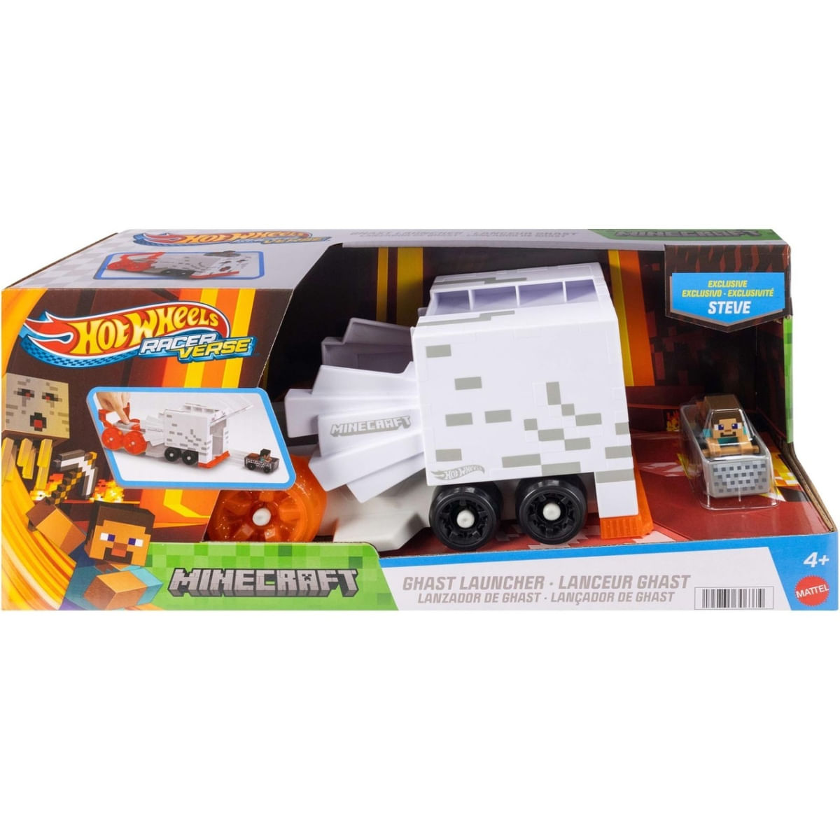 Hot Wheels Lançador Ghast RacerVerse Minecraft - JFV71 - Ri Happy