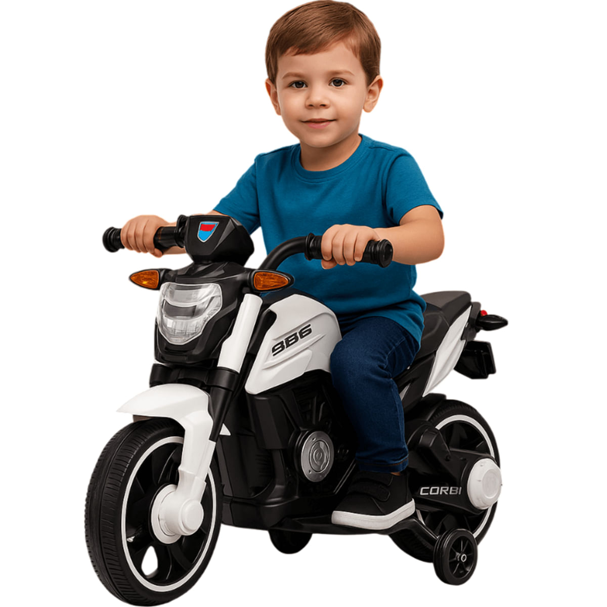 MotInha Elétrica Infantil Bang Toys Syren X2 Branca 12V - Ri Happy
